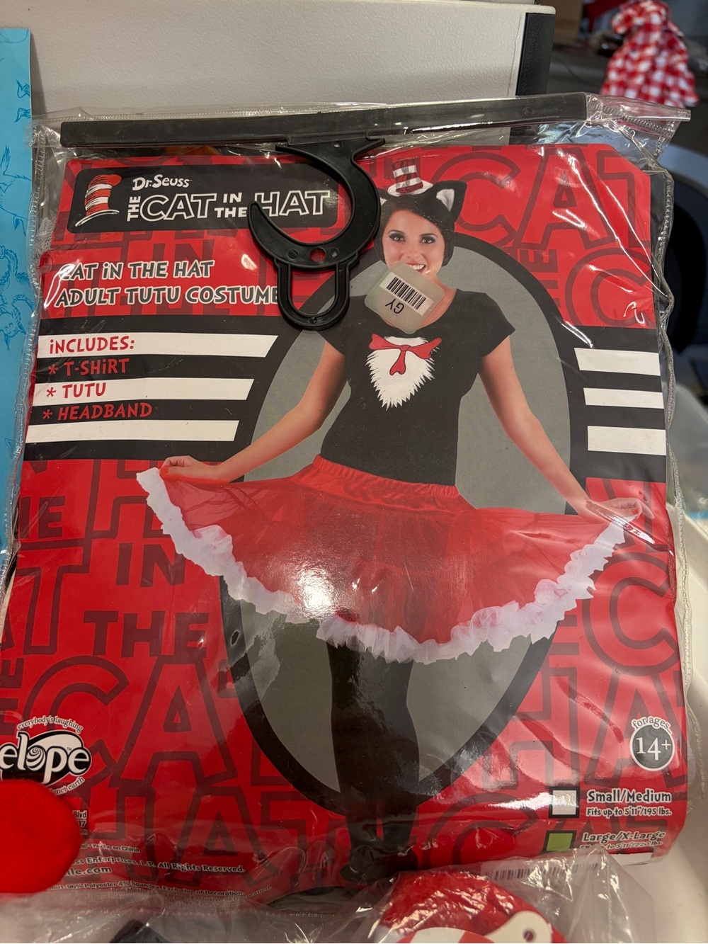 Dr. Seuss The Cat in the Hat adult Red Tutu Costume